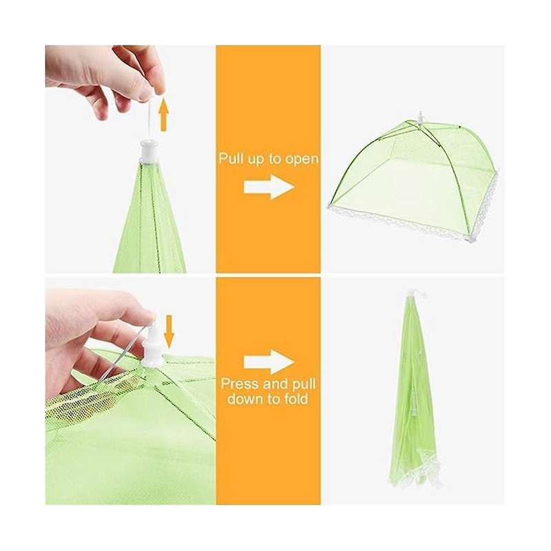 Pop-up Mesh Screen Tent Umbrella,8 Pack Colored Food Cover Net for Outdoors,parties Picnics, Reusabl