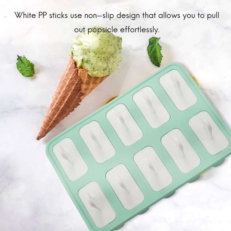 Popsicle Molds Sets,10 Sphere Silicone Ice Popsicle Maker Molds,reusable Diy Popsicle Maker for Ice