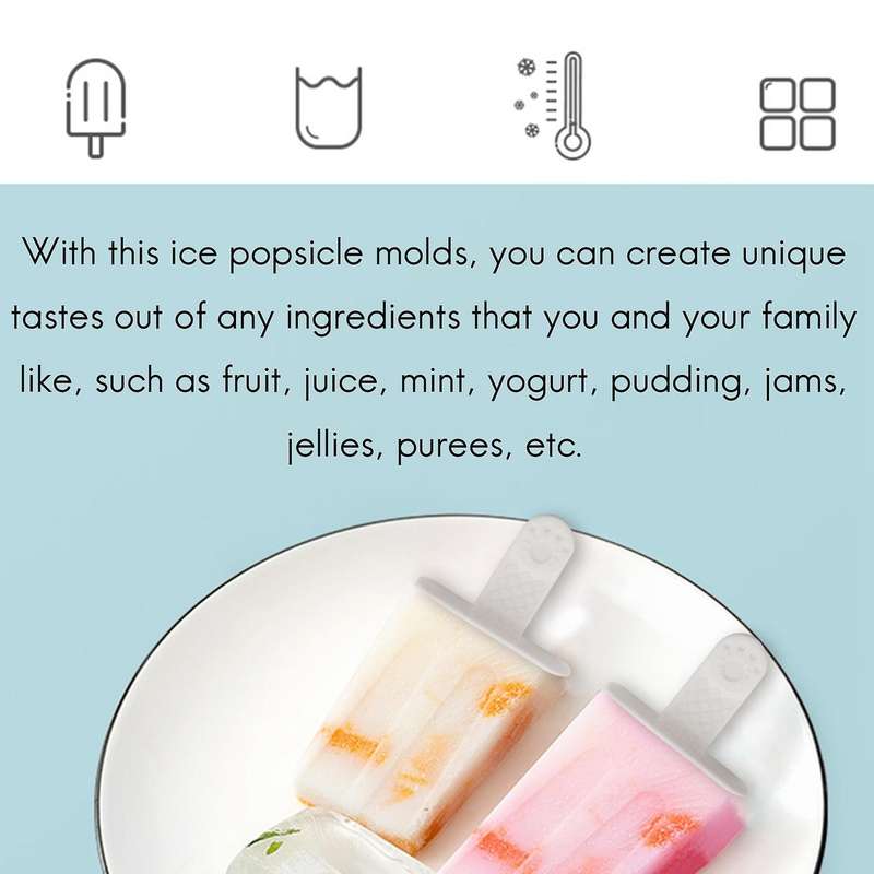 Popsicle Molds Sets,10 Sphere Silicone Ice Popsicle Maker Molds,reusable Diy Popsicle Maker for Ice