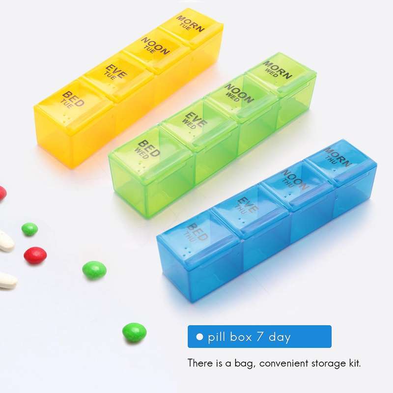 Portable 28 Grids Pills Box Holder Tablet Pill Case Medicine Storage Organizer Healthy Care Tool Rai