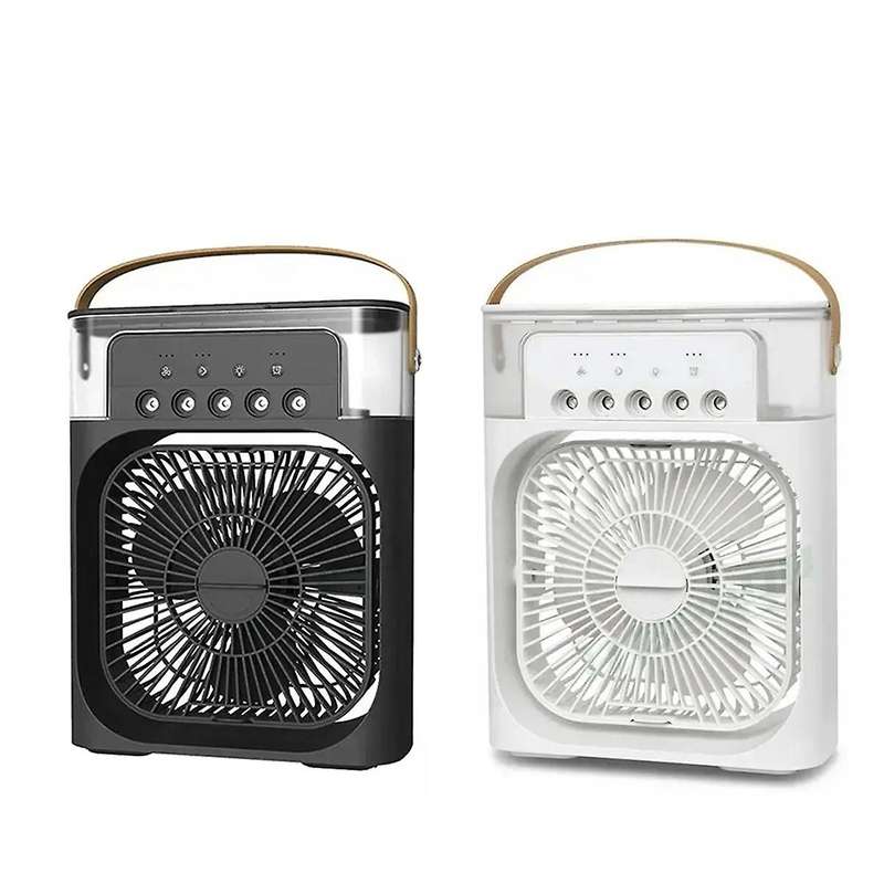 Portable 3-In-1 Fan Air Conditioner Home Small Air Cooler LED Night Light Humidifier Air Conditioner
