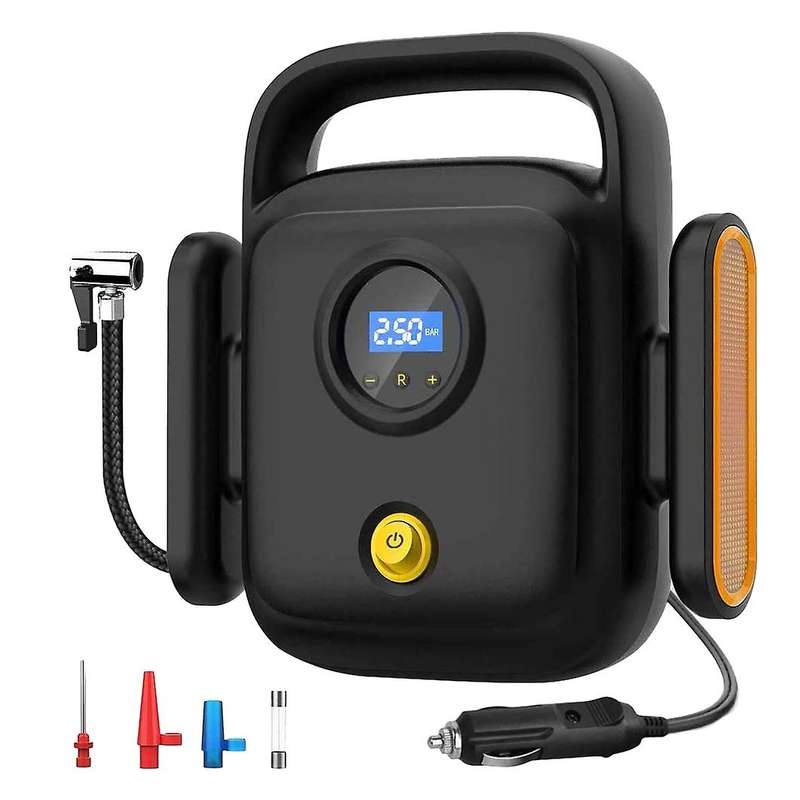 Portable 150PSI Car Tire Inflator Digital Screen with LED Light DC12V Pump for Car with Auto/Shut Of