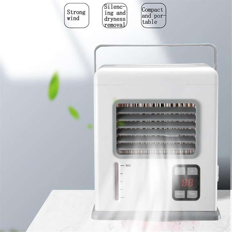 Portable Air Conditioner Fan Cooler, Low Noise Fan, Cooling and Humidification Suitable for Home Off