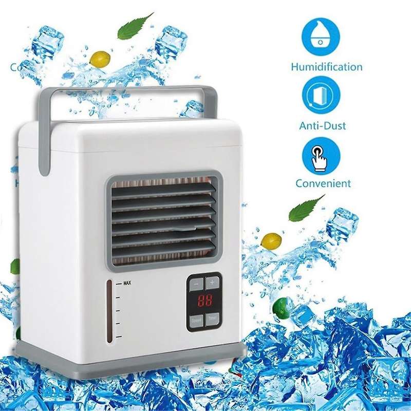 Portable Air Conditioner Fan Cooler, Low Noise Fan, Cooling and Humidification Suitable for Home Off
