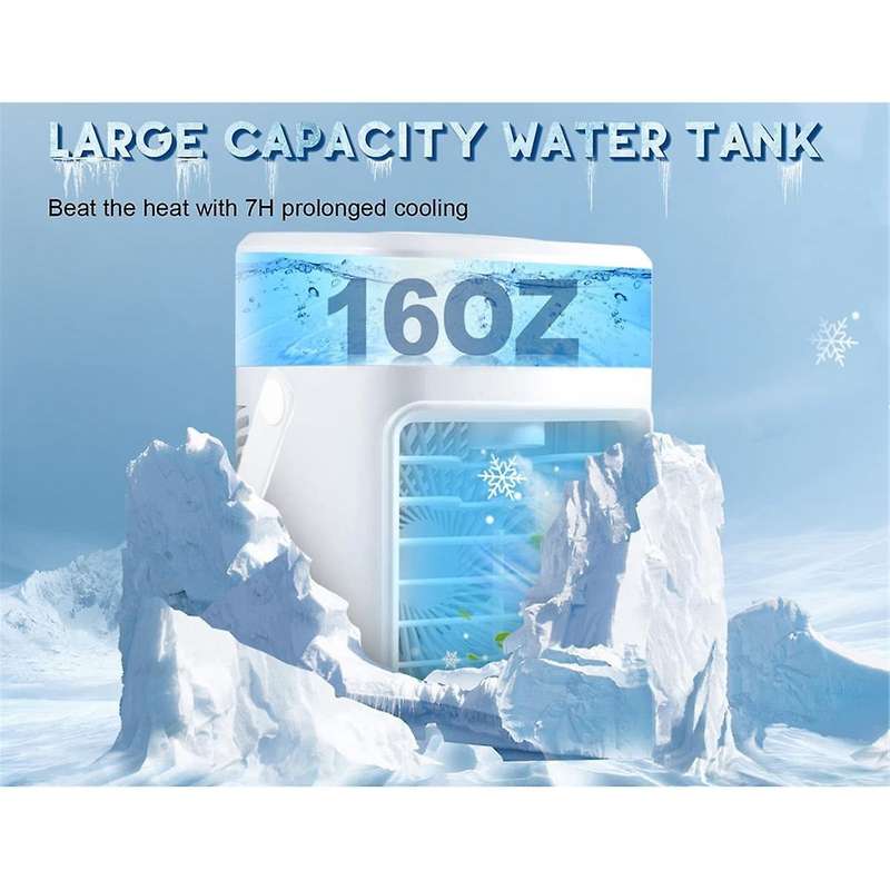 Portable Air Conditioner Fan Rechargeable Evaporative Air Cooler Mini Air Conditioner Humidifier 3Sp