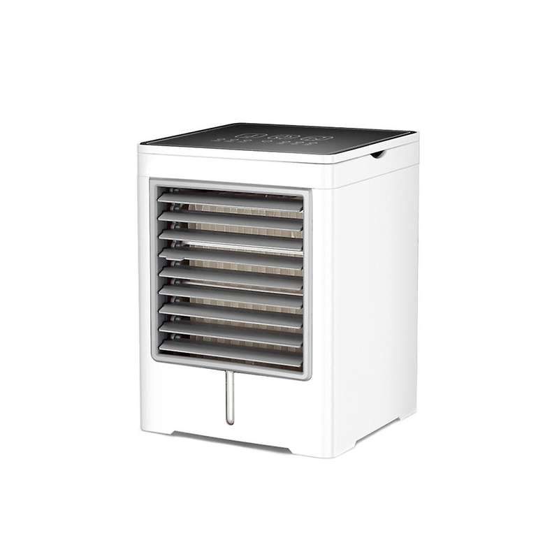 Portable Air Conditioner Fan Evaporative Mini Air Cooler, Usb Powered Touch Screen Desktop Cooling