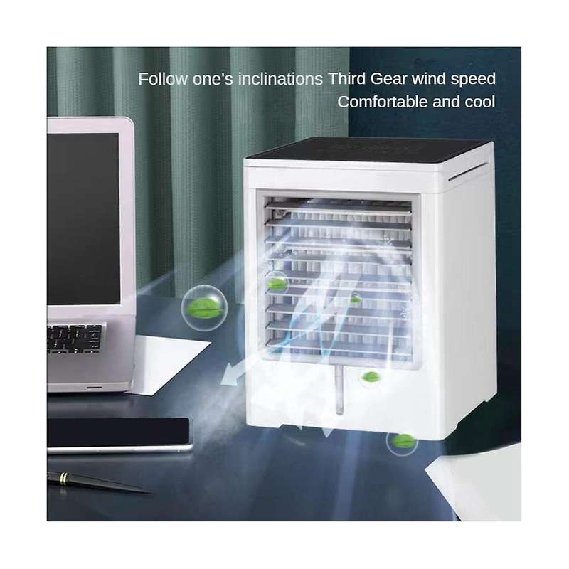 Portable Air Conditioner Fan Evaporative Mini Air Cooler, Usb Powered Touch Screen Desktop Cooling