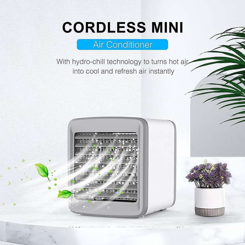Portable Air Conditioner Fan Air Cooler Personal Evaporative Cooler Rechargeable Air Conditioner Fan