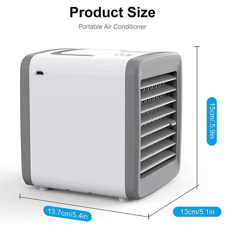 Portable Air Conditioner Fan Air Cooler Personal Evaporative Cooler Rechargeable Air Conditioner Fan