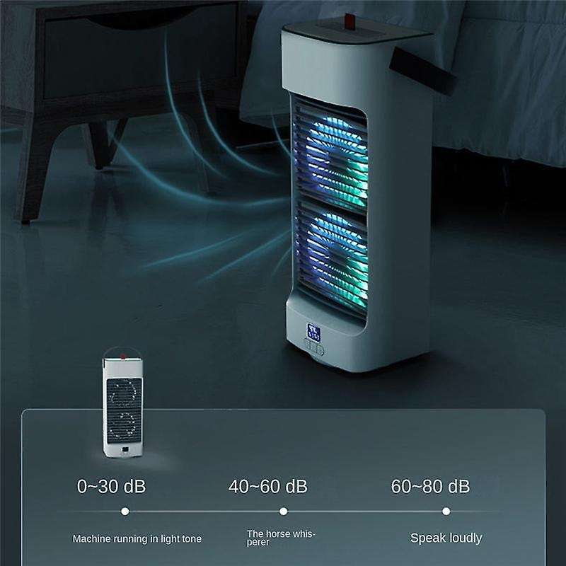 Portable Air Conditioner Home Mini Air Cooler Portable Air Conditioner for Office 6 Gears Wind Blac