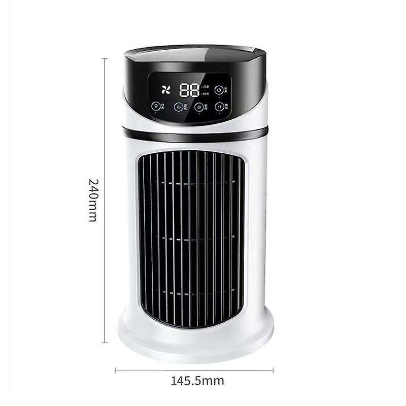 Portable Air Conditioner Home Mini Air Cooler Portable Air Conditioner for Office 6 Gears Wind Blac