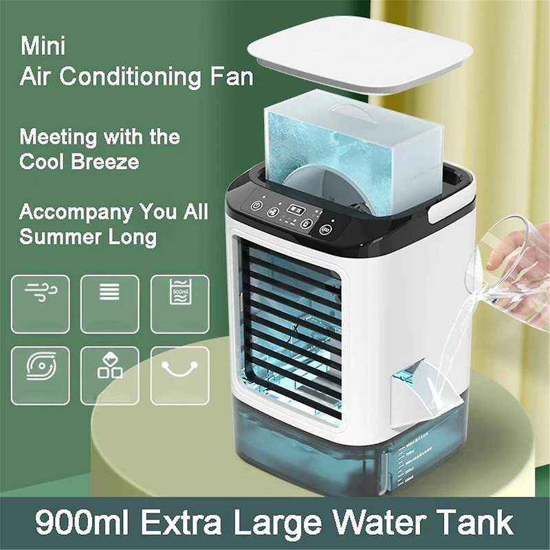 Portable Air Conditioner Portable Fan Dual Ultrasonic Atomization Speed Mute Air Cooler