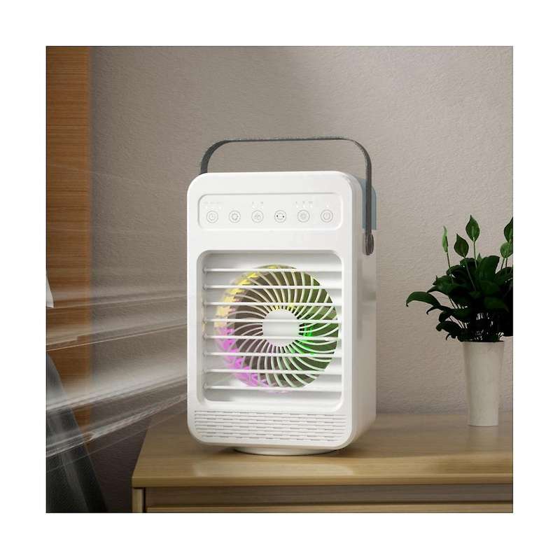 Portable Air Conditioner, 4 in 1 Evaporative Air Cooler with 600Ml Water Tank, 2/4/6H Timer 4 Speed