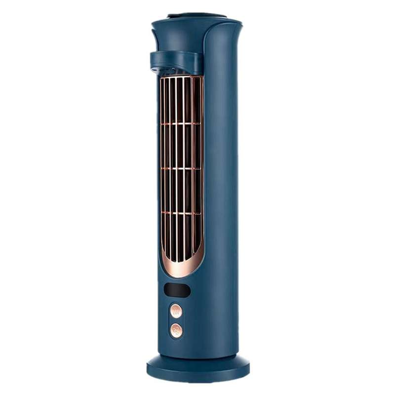 Portable Air Conditioner Fan USB Tower Bladeless Fan Desktop Mini Desktop Water Cooling Fan with Sha