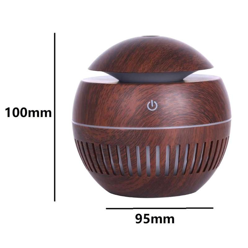 Portable Air Humidifier USB Electric Air Diffuser Wood Ultrasonic Air Humidifier Essential Oil Aroma