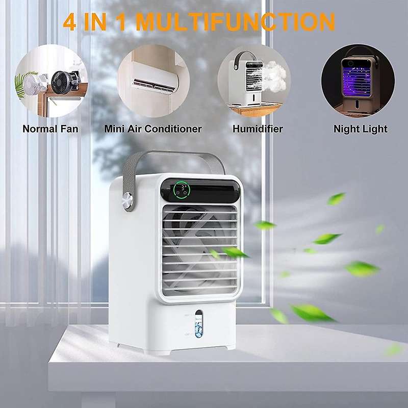 Portable Air Conditioner,evaporative Air Cooler with 3 Wind Speeds, Quiet Personal Mini Air Conditi