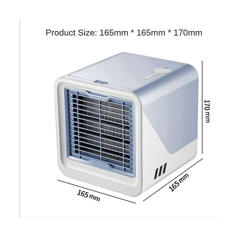 Portable Air Conditioner, Small Outdoor Fanless Air Conditioner, 7 Color Lights Mini Air Cooler For