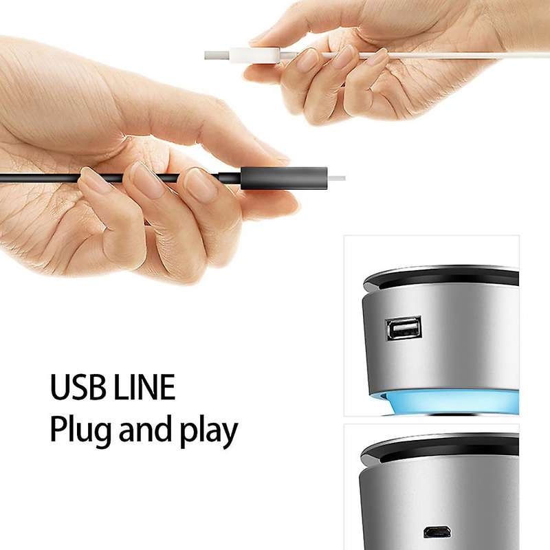Portable Air Purifier Car Purifier Car Air Purifier Ionizer for Smoke Dust and Odor Eliminator for C
