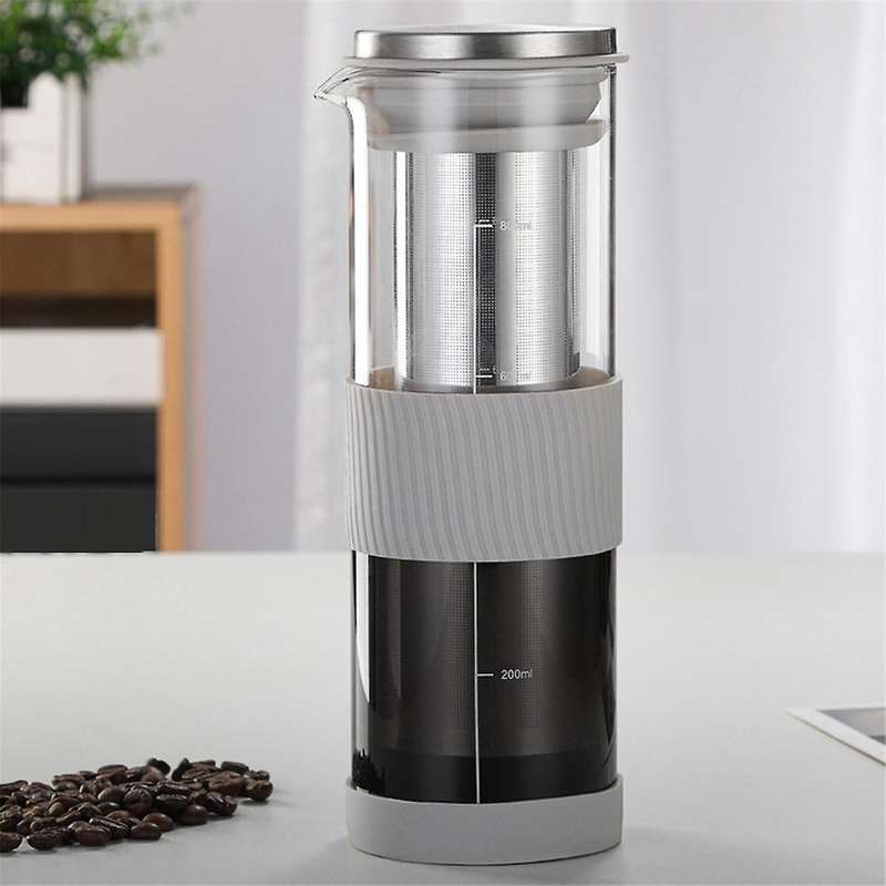 Portable Airtight Cold Brew Iced Coffee Maker Tea Infuser - 800Ml Cold Brew Coffee Kettle Brewing G