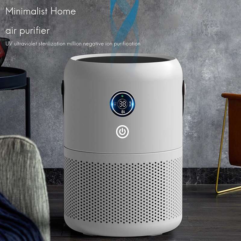 Portable Air Purifier and Smart Display with True HEPA Air Filtration Technology and Carbon Filters