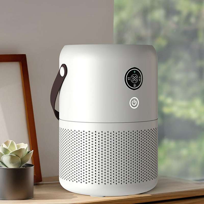 Portable Air Purifier and Smart Display with True HEPA Air Filtration Technology and Carbon Filters