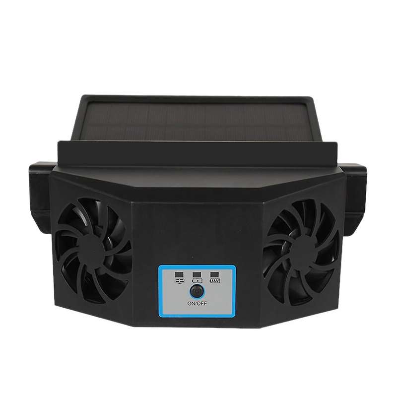 Portable Air Purifiers Solar Powered Car Fan Auto Radiator ABS Solar Powered Energy Saving Exhaust