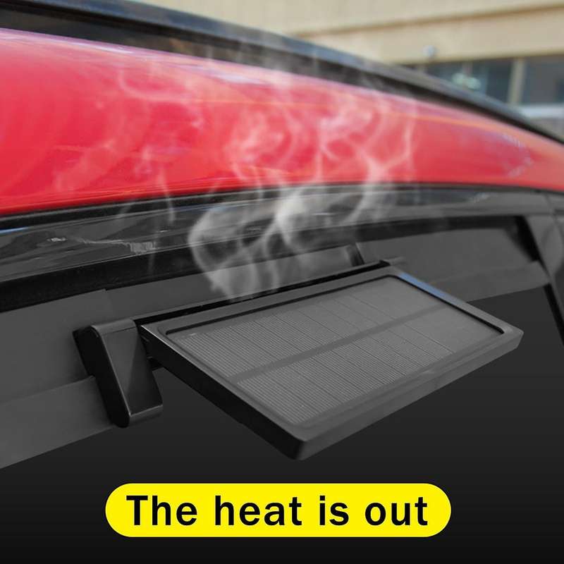 Portable Air Purifiers Solar Powered Car Fan Auto Radiator ABS Solar Powered Energy Saving Exhaust