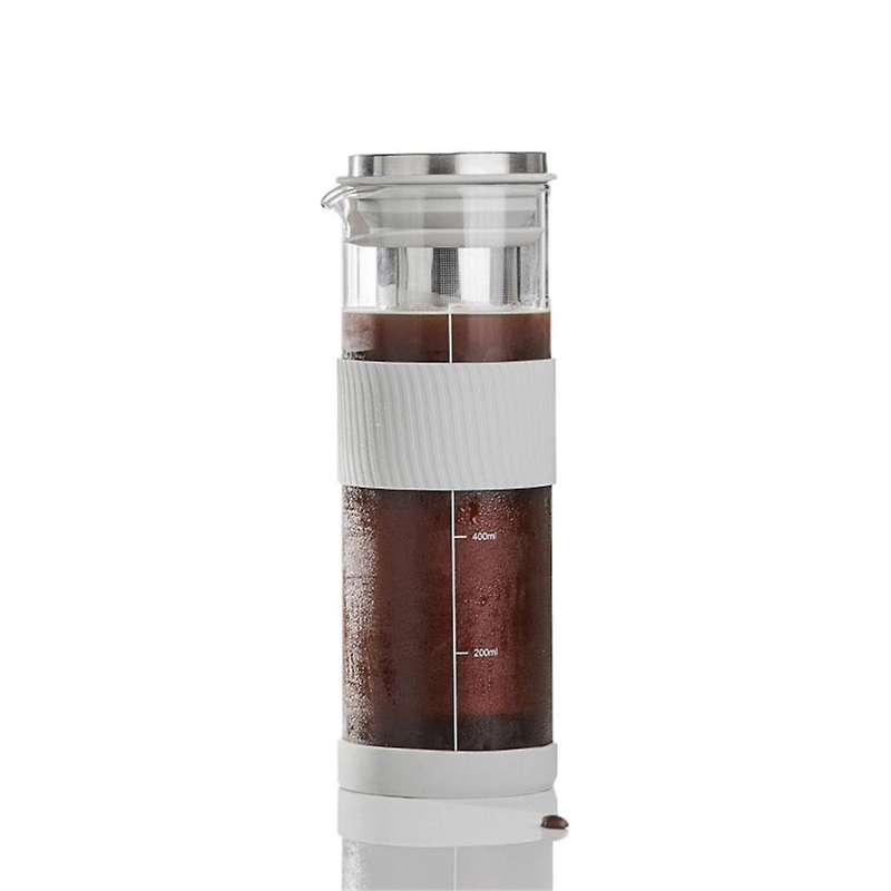 Portable Airtight Cold Brew Iced Coffee Maker Tea Infuser -800ml Cold Brew Coffee Kettle Brewing Gl
