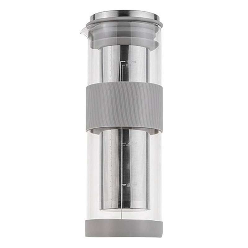Portable Airtight Cold Brew Iced Coffee Maker Tea Infuser -800ml Cold Brew Coffee Kettle Brewing Gl