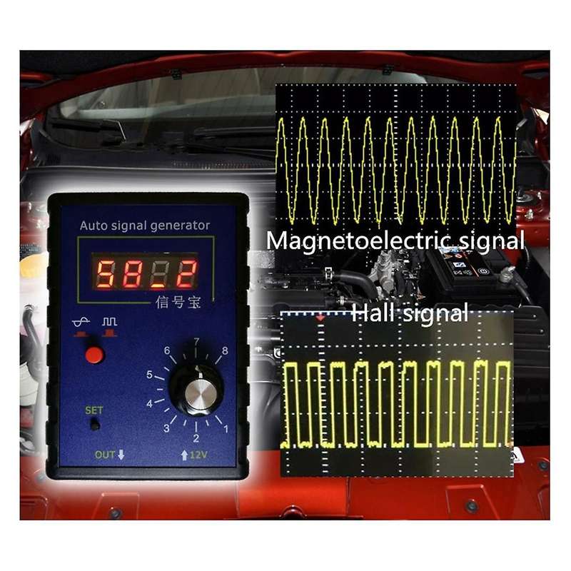 Portable Auto Vehicle Signal Generator Car Hall Sensor and Crankshaft Position Sensor Signal Simulat