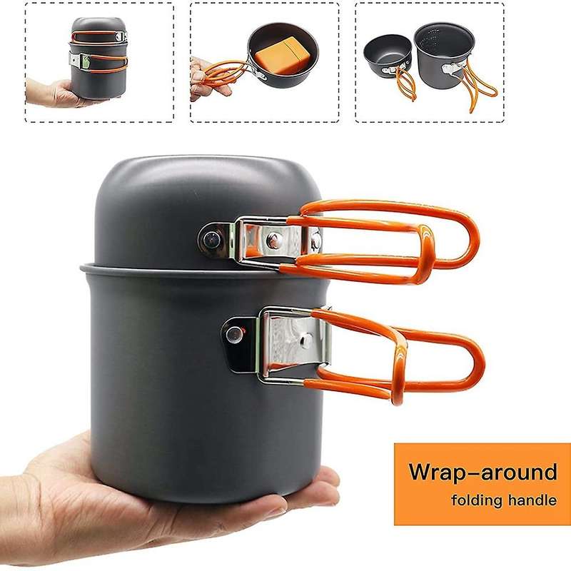 Portable Backpacking Stove,Ultralight Camp Stove with Piezo Ignition,Outdoor Portable Picnic Stoves