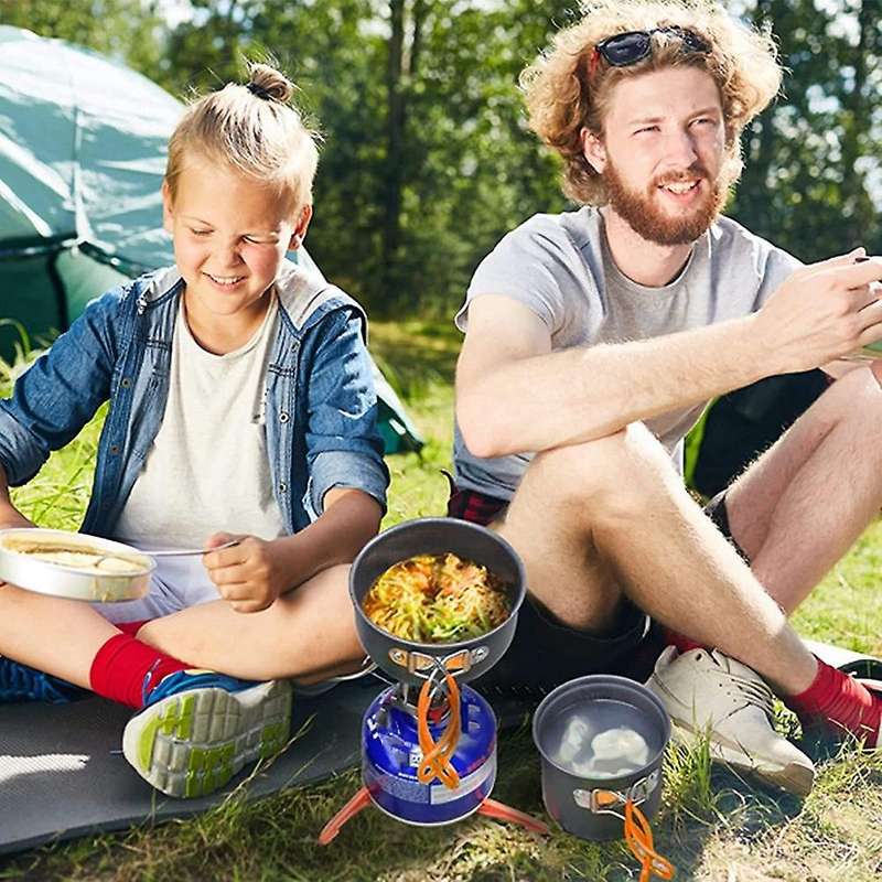 Portable Backpacking Stove,Ultralight Camp Stove with Piezo Ignition,Outdoor Portable Picnic Stoves