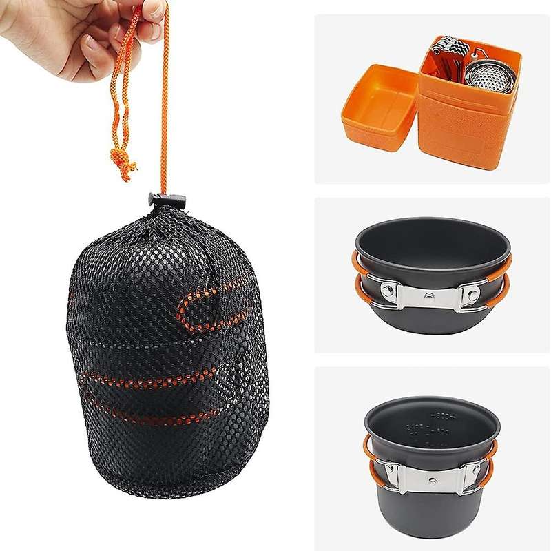 Portable Backpacking Stove,Ultralight Camp Stove with Piezo Ignition,Outdoor Portable Picnic Stoves