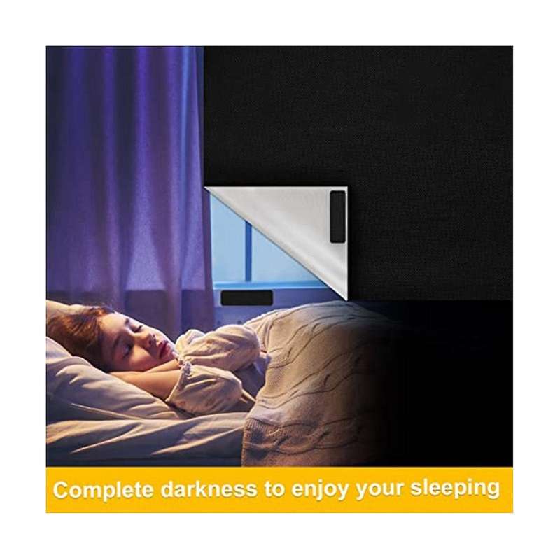 Portable Blackout Blinds,145 X 300cm Blackout Material , Temporary Blackout Curtain Easy to Stick On