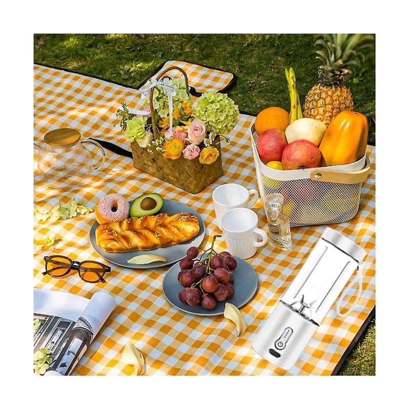 Portable Blender with Usb-c Rechargeable, 6 Blades Portable Blender, Cordless & Lightweight Small P