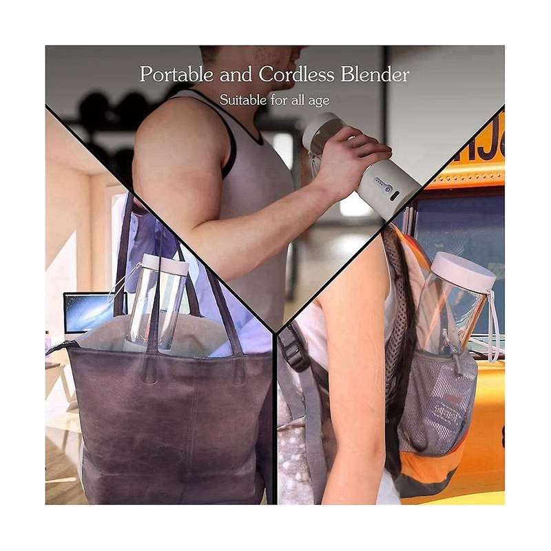 Portable Blender with Usb-c Rechargeable, 6 Blades Portable Blender, Cordless & Lightweight Small P