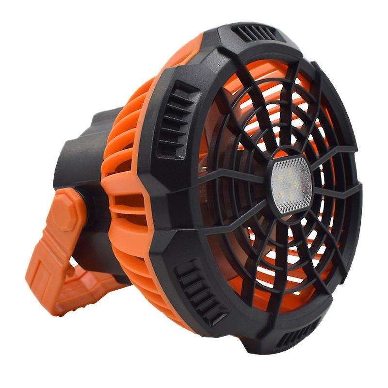 Portable Camping Ceiling Fan Tent Lantern LED Light USB Rechargeable Quiet Desk Fan Outdoor Camping