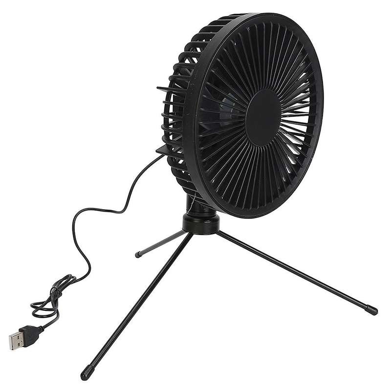 Portable Camping Fan with USB Solar Panel , for Tent, Outdoor, USB Desk Fan for Travel, Fishing, Ou