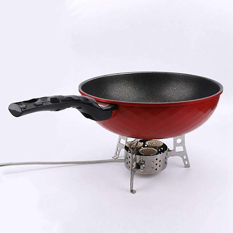 Portable Camping Stove 3 Core Head Camp Stove with Conversion Head Adapter Windproof Gas Stove Burne