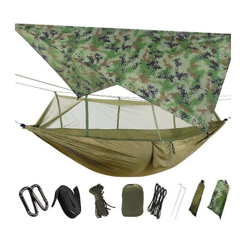 Portable Camping Hammock Mosquito Net with Umbrella Tent Shade Cloth for Outdoor Wind and Fog,Swing
