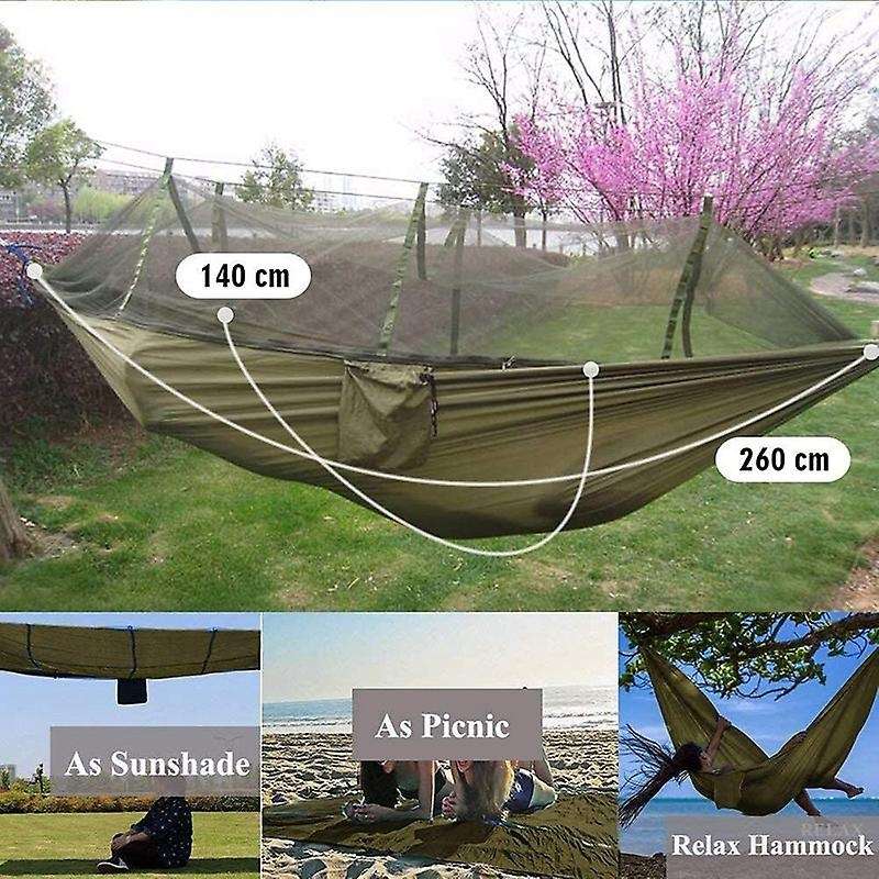 Portable Camping Hammock Mosquito Net with Umbrella Tent Shade Cloth for Outdoor Wind and Fog,Swing