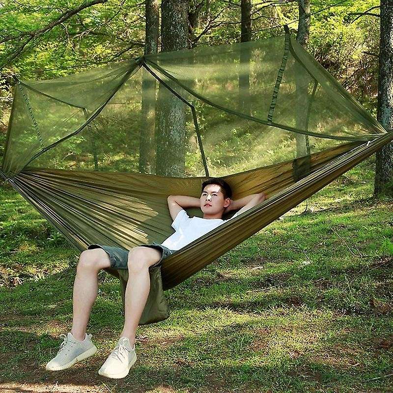 Portable Camping Hammock Mosquito Net with Umbrella Tent Shade Cloth for Outdoor Wind and Fog,Swing
