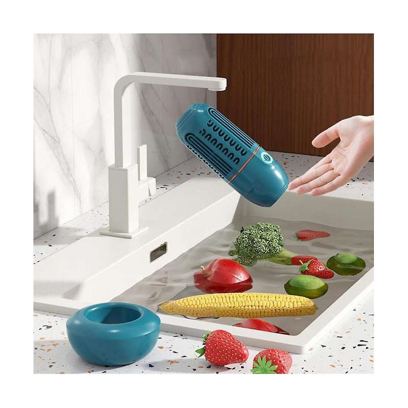 Portable Capsule Shape Fruit Vegetable Washing Machine Household Kitchen Sterilization Disinfection