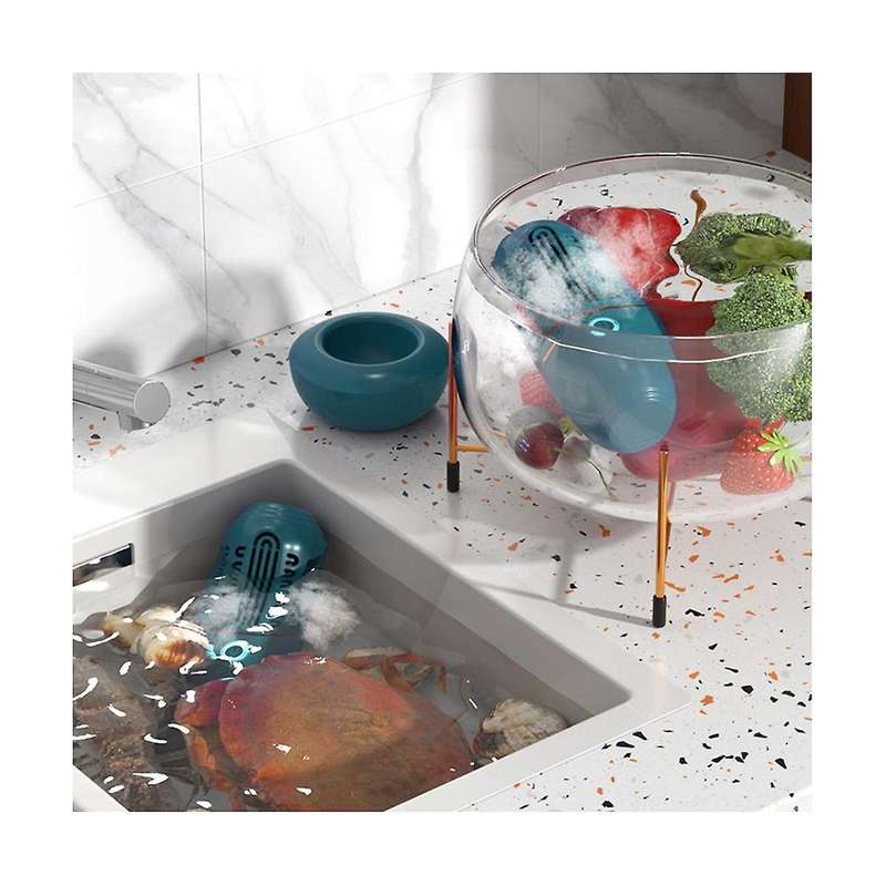 Portable Capsule Shape Fruit Vegetable Washing Machine Household Kitchen Sterilization Disinfection