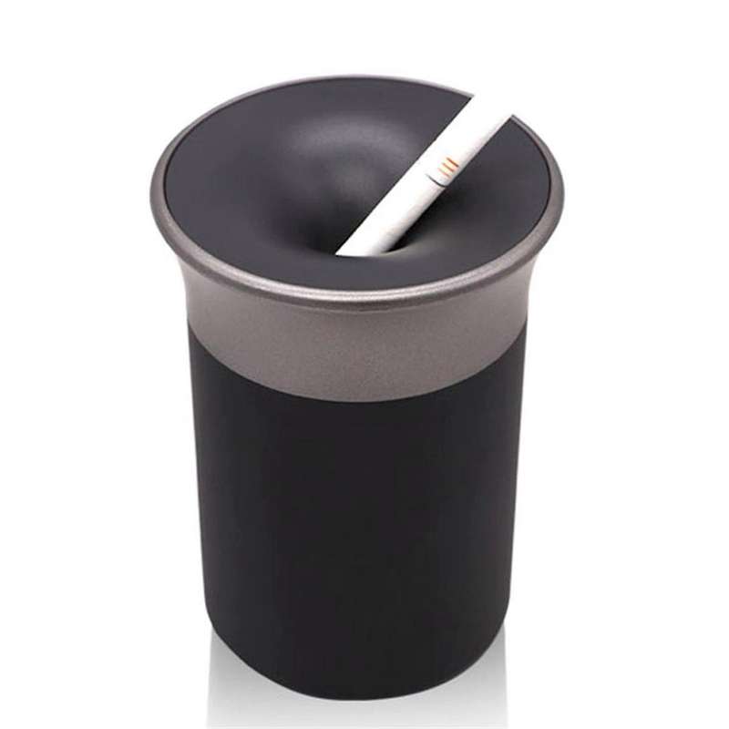 Portable Car Ash Tray Ashtray Storage Cup Desk Ashtray Holder Silver Black