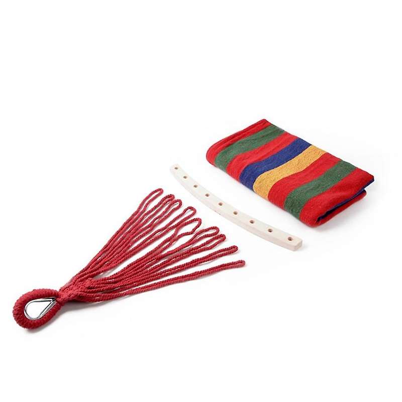 Portable Canvas Hammock Travel Outdoor Picnic Wooden Swing Chair Camping Hammock