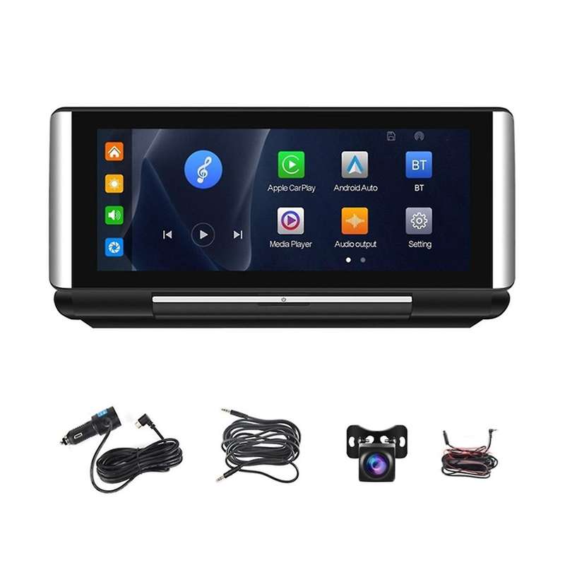 Portable Car Stereo Radio Carplay Android Auto Mirror Link 6.86Inch Foldable Screen Bluetooth FM Tr