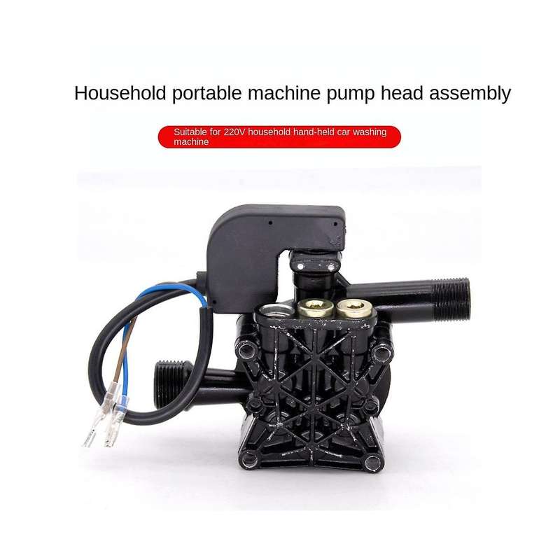 Portable Car Washing Machine Accessories Pump Head Assembly 220V High Household High Pressure Pump