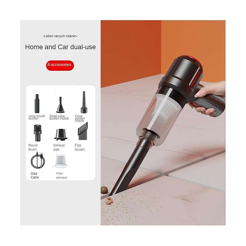 Portable Car Vacuum Cleaner Strong Suction 3 In 1 Vacuum Cleaner Mini Handheld Cleaning Desktop Off