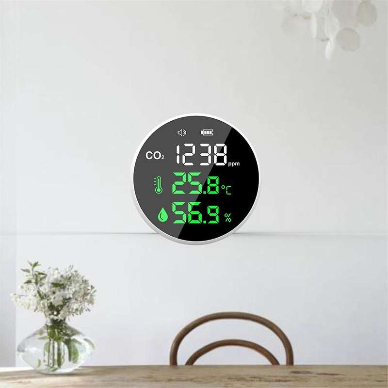 Portable Carbon Dioxide Detector Air Quality Tester CO2 Meter Thermometer Hygrometer Detector